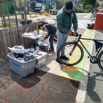 Getting bikes out to the community…