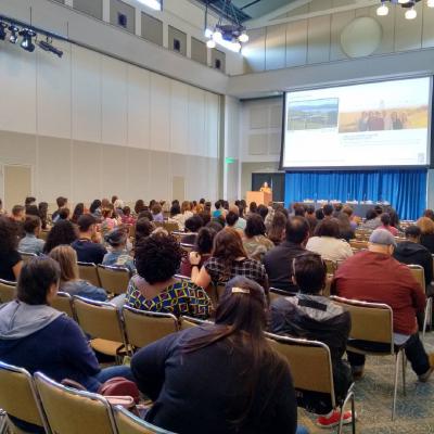 Packed house for Seed the Commons' Nassim Nobari's talk…