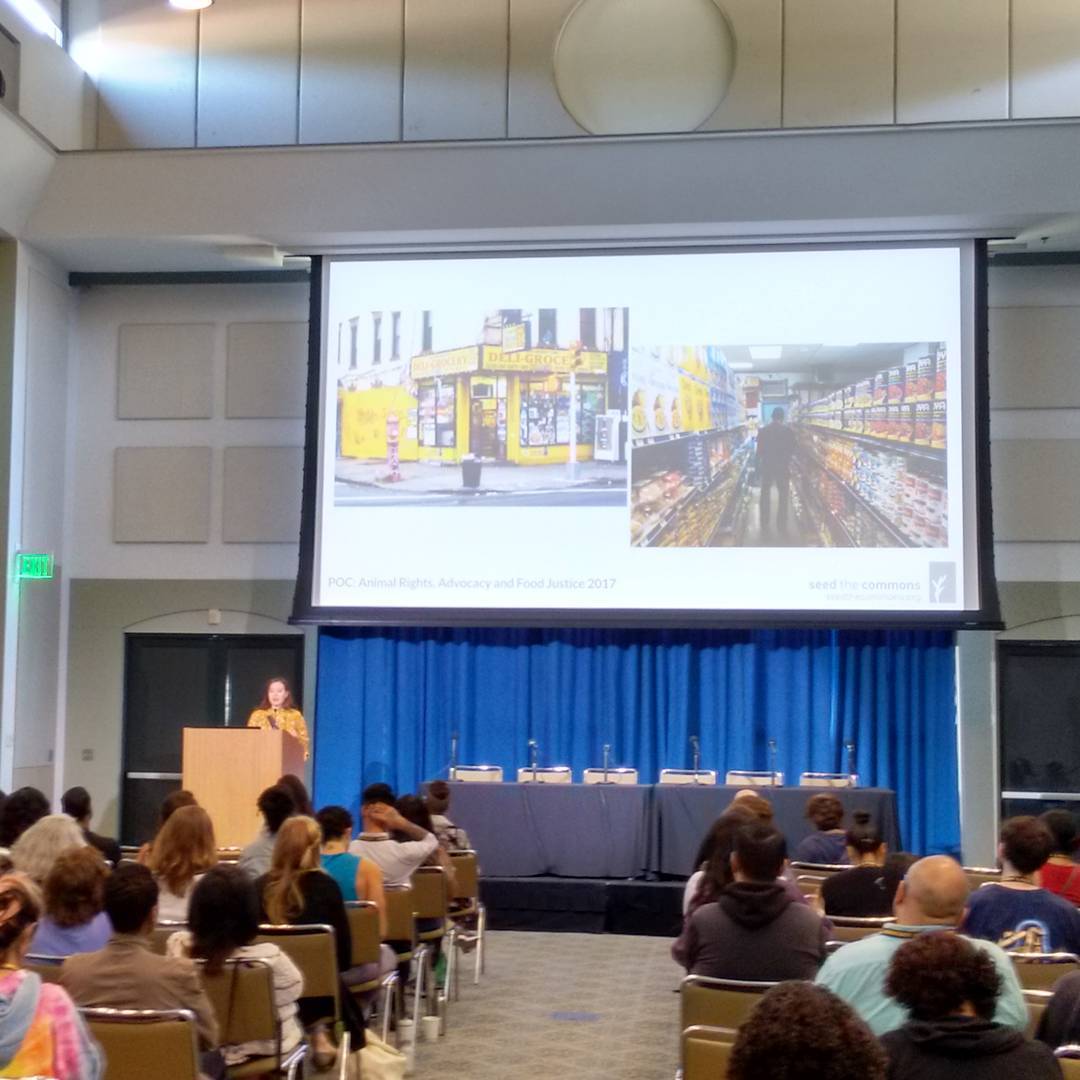 What Seed the Commons is all about: radical food activism for food justice and animal liberation. Right now at Vegan Advocacy Initiative’s conference!