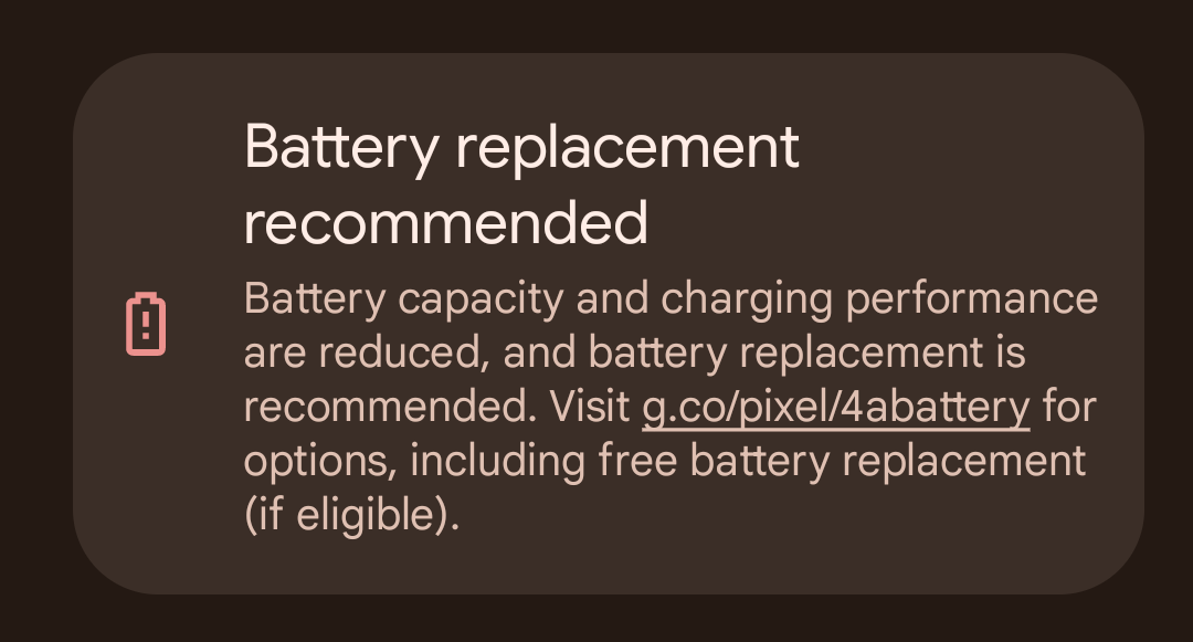 A message from the company that disabled my phone.