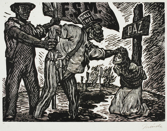 Leopoldo Méndez, Struggle against the Instigators of a New War in Favor of Peace / Lucha contra los provocadores de una nueva guerra y en favor de la paz, 1939
